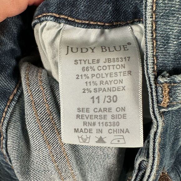 Judy Blue Women's Boyfriend Jeans - Classic Blue - Picture 11 of 13